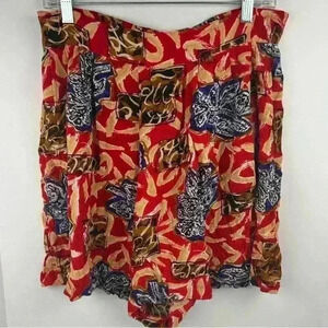Worthington Women's Floral Print Knee Length Bermuda shorts Size M